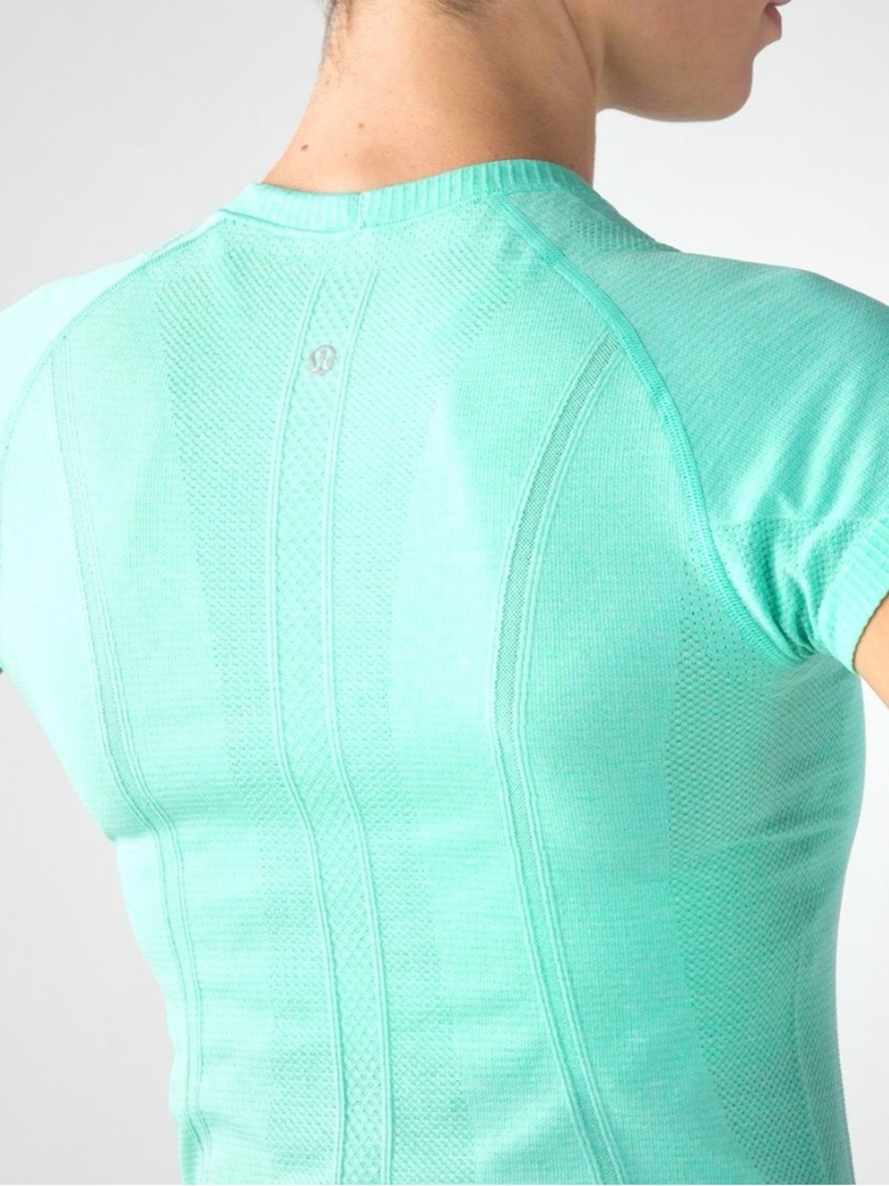 lululemon athletica Mint Green Short Sleeve Seamless Tee